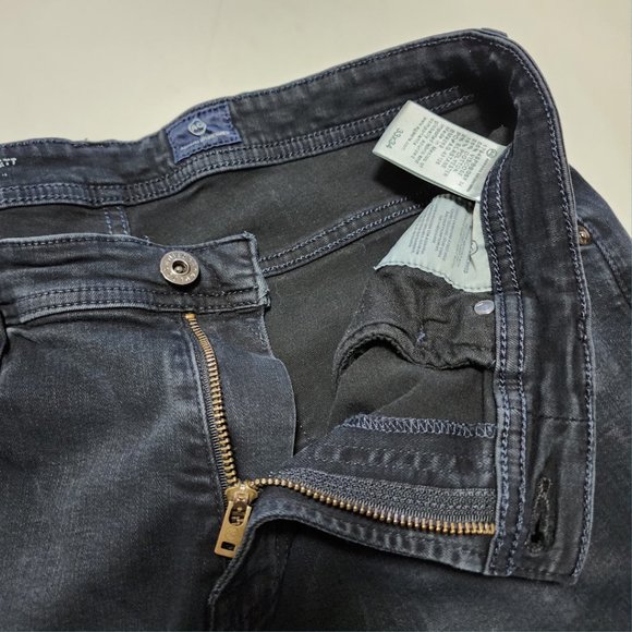 AG Adriano Goldschmied Black Wash The Everett Slim Jeans - Picture 4 of 6